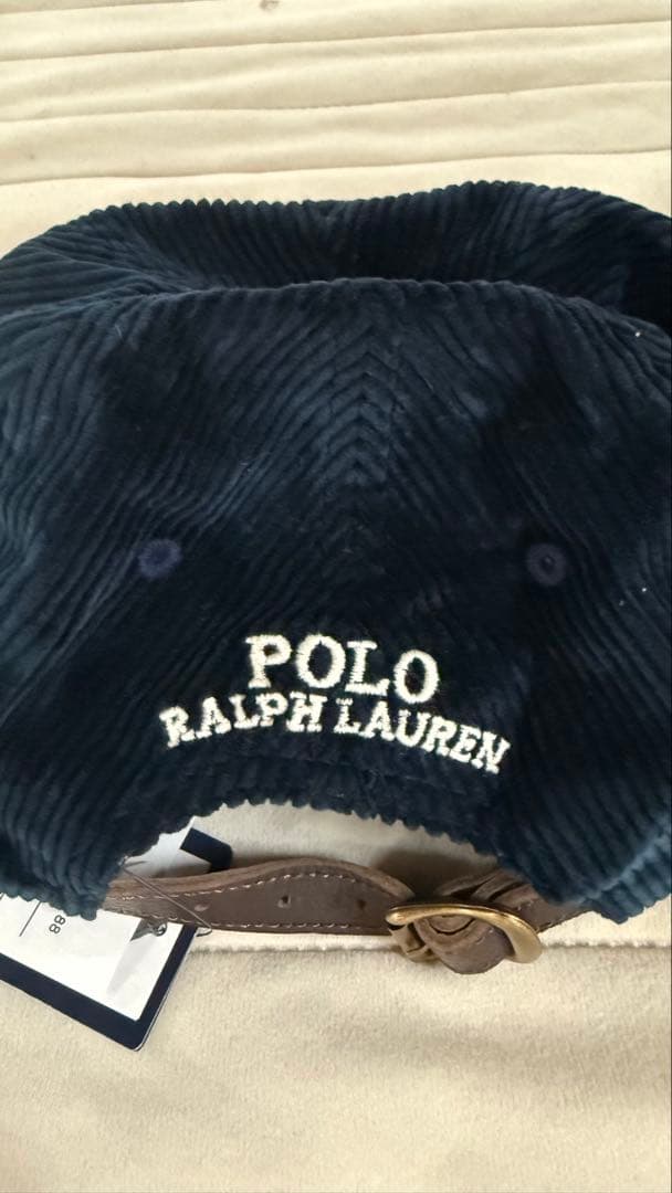Polo Ralph Lauren ネイビー コーデュロイ キャップ