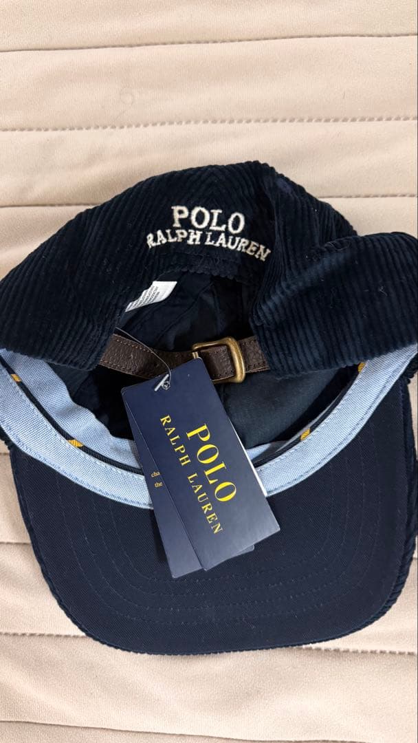 Polo Ralph Lauren ネイビー コーデュロイ キャップ