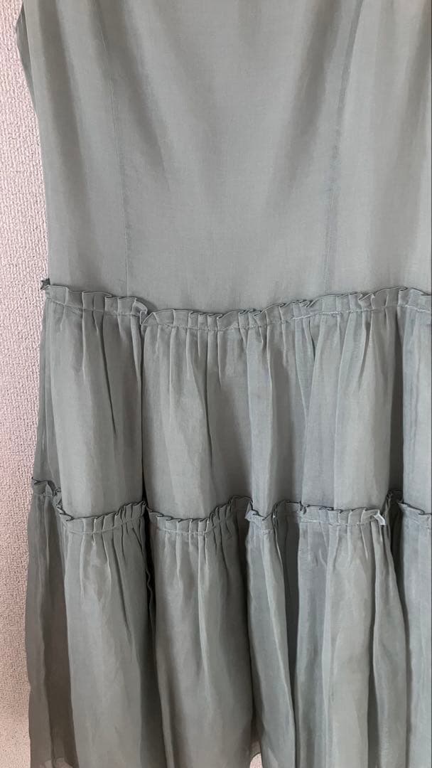 美品　FOXEY ミントグリーン ノースリーブ ワンピース