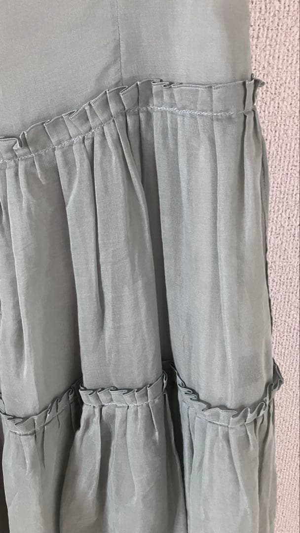 美品　FOXEY ミントグリーン ノースリーブ ワンピース