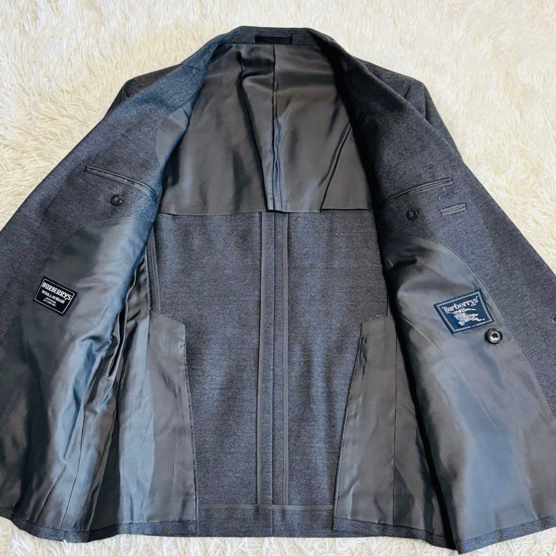 BURBERRY バーバリー ダブル テーラードジャケット ワッペン 銀ボタン