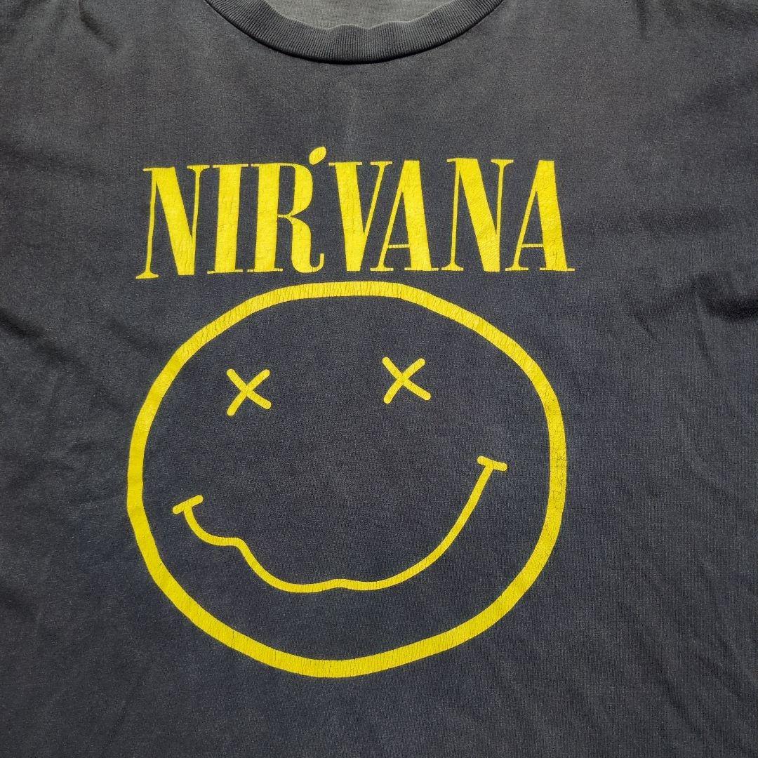 NIRVANA NEVERMINDダークグレーブート Tシャツ