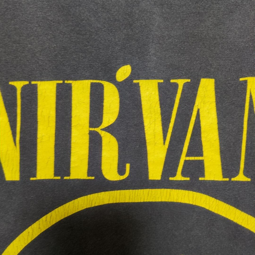 NIRVANA NEVERMINDダークグレーブート Tシャツ