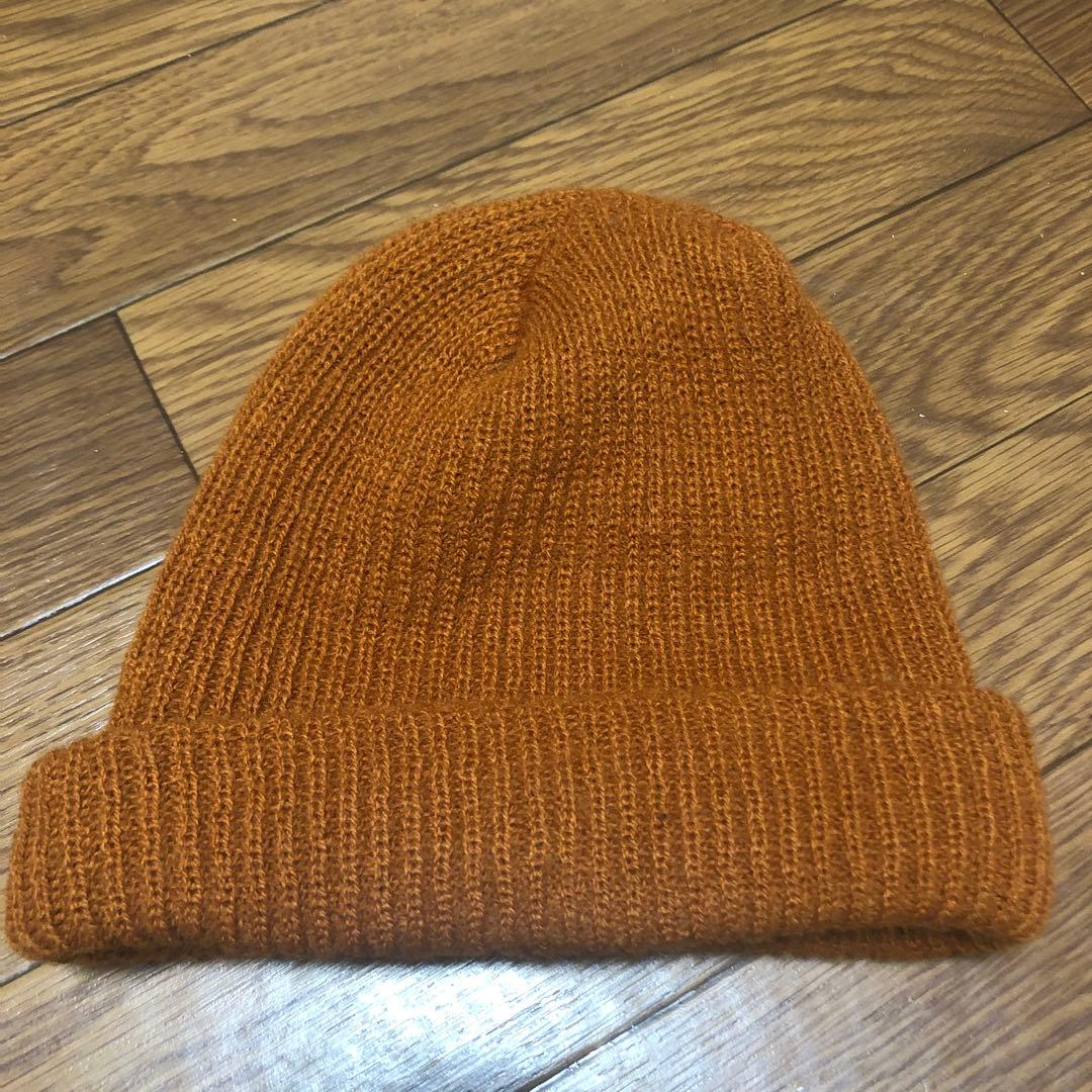 y*i様 STUSSY 茶色オレンジ ビーニー ニット帽