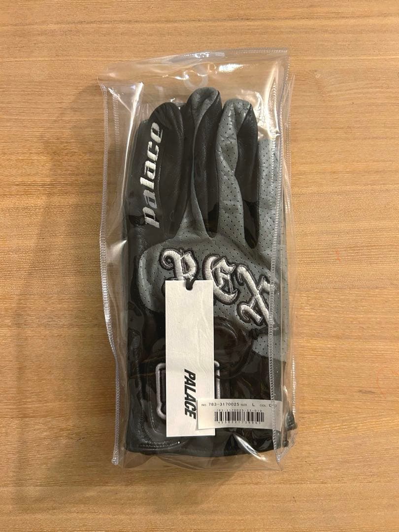 小物 PALACE AVIREX LEATHER GLOVES BLACK L/XL
