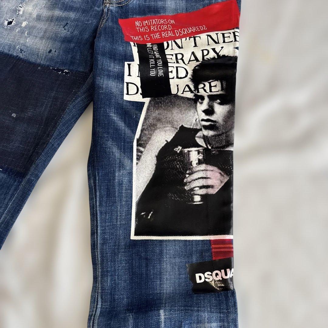 DSQUARED2 パッチワークデニムパンツレディース34サイズ