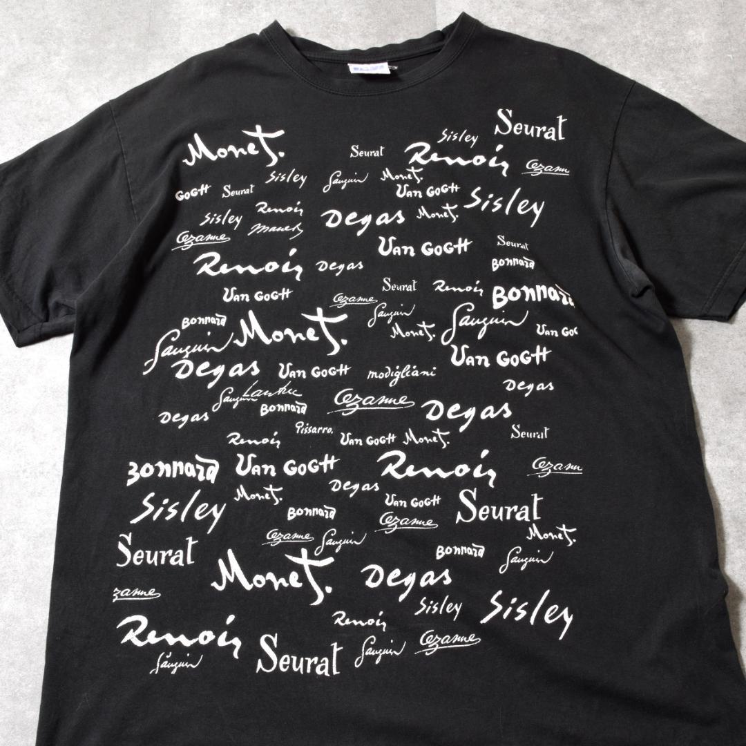 90s〜 ヴィンテージ 希少 SOL'S アート プリントTシャツ XL 黒