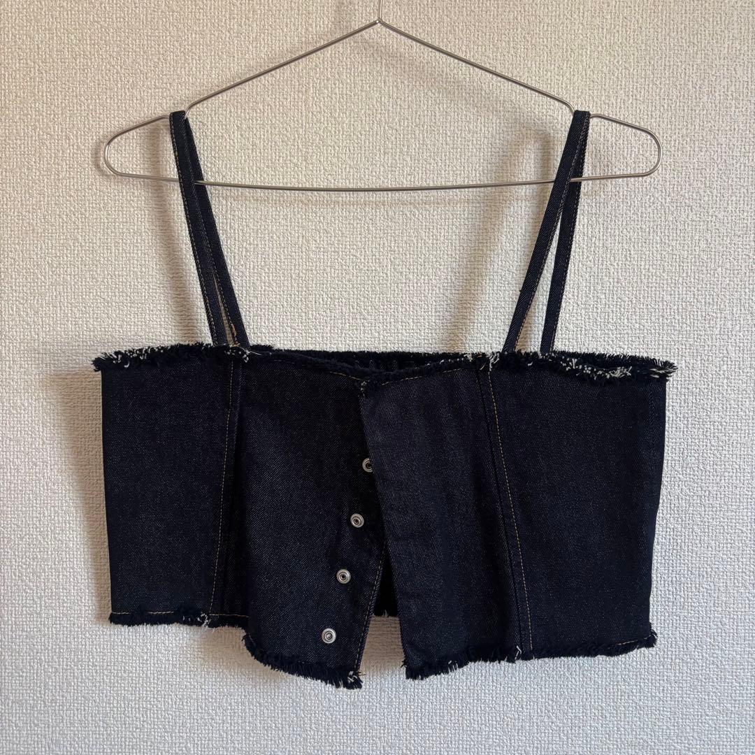 【美品】mystic デニム マルチwayセットアップ ビスチェセットサイズ2