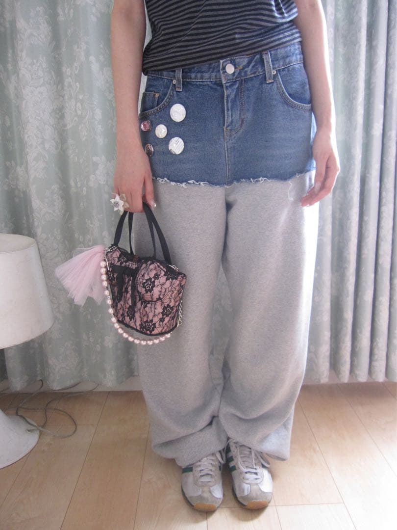 n.k atelier half and half pt パンツ