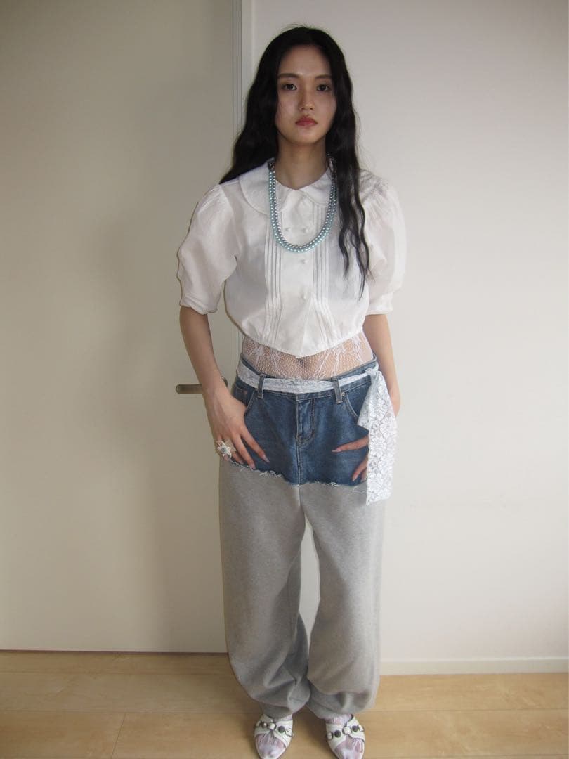 n.k atelier half and half pt パンツ
