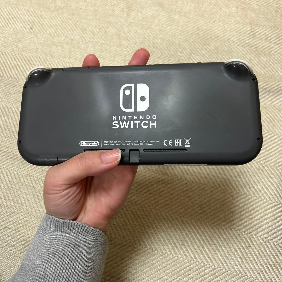 Nintendo Switch Lite グレー　箱、収納ケース付き