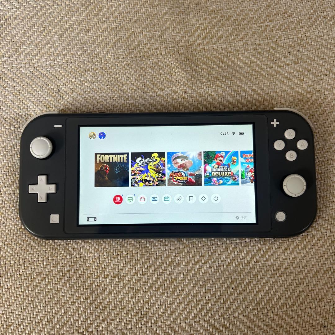 Nintendo Switch Lite グレー　箱、収納ケース付き