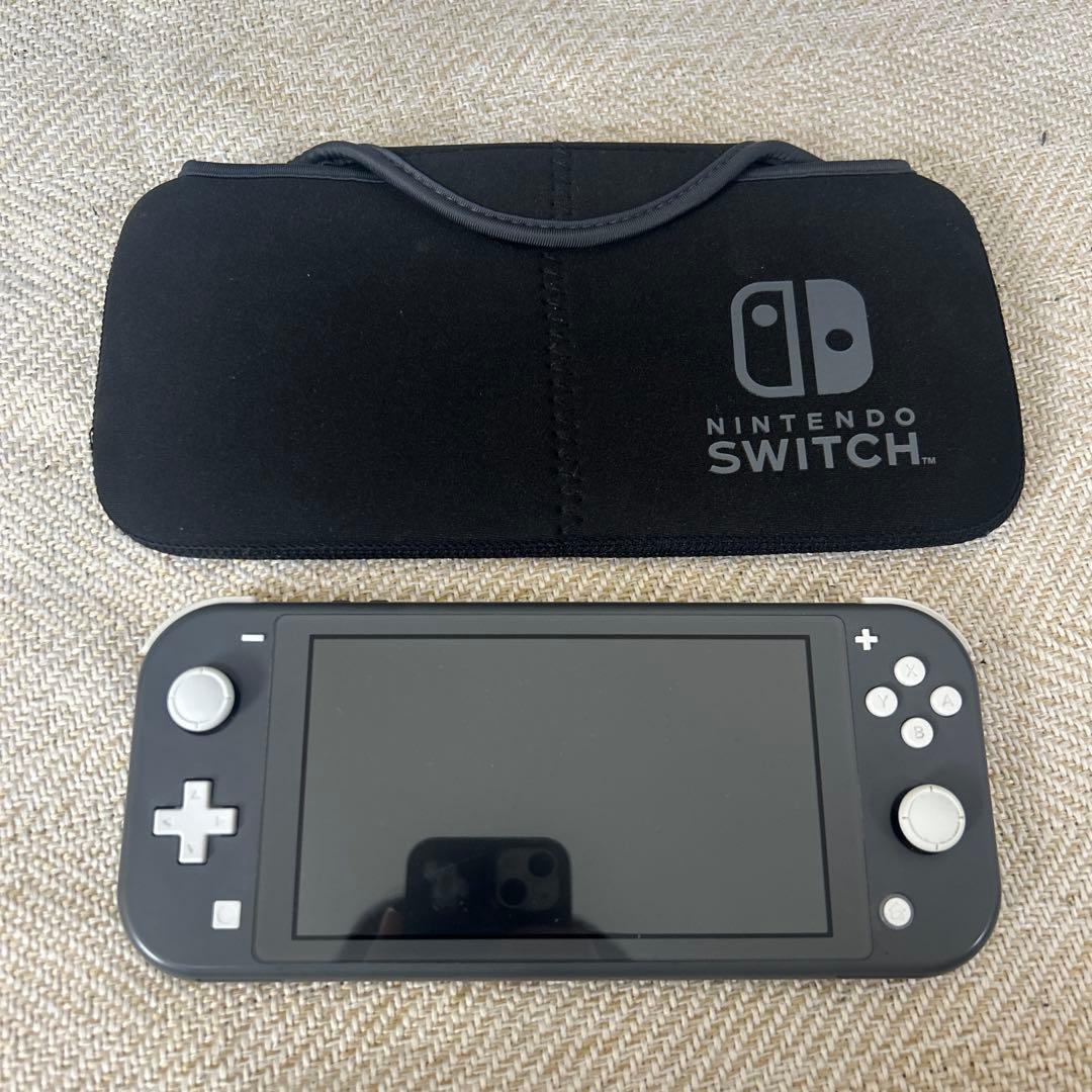 Nintendo Switch Lite グレー　箱、収納ケース付き