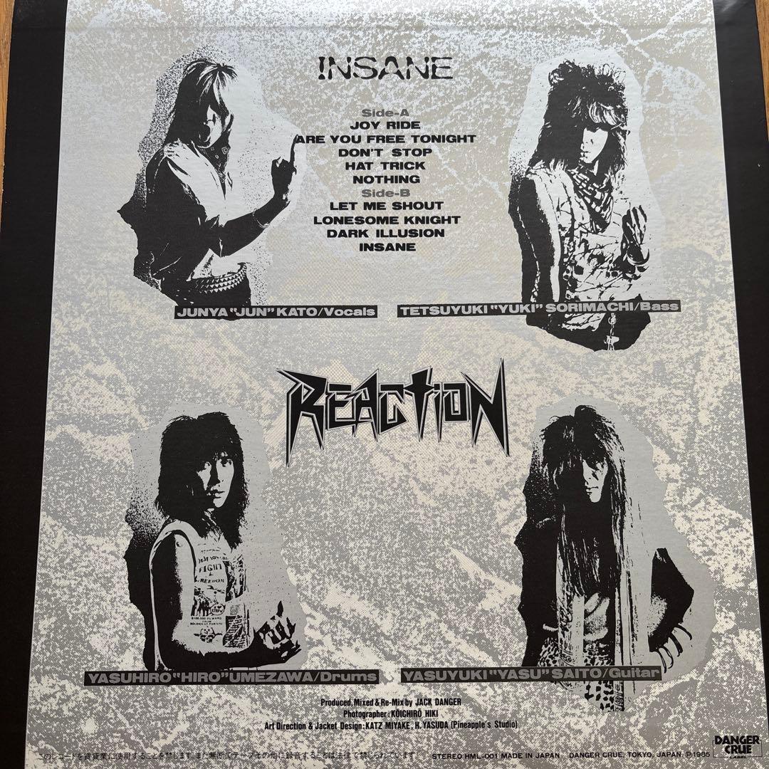 REACTION INSANE アナログレコード