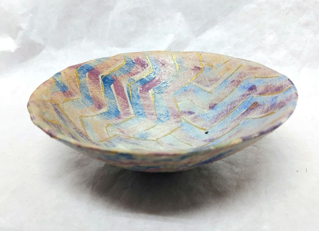 金彩文平碗 (杉浦康益 作) 未使用 新品同様