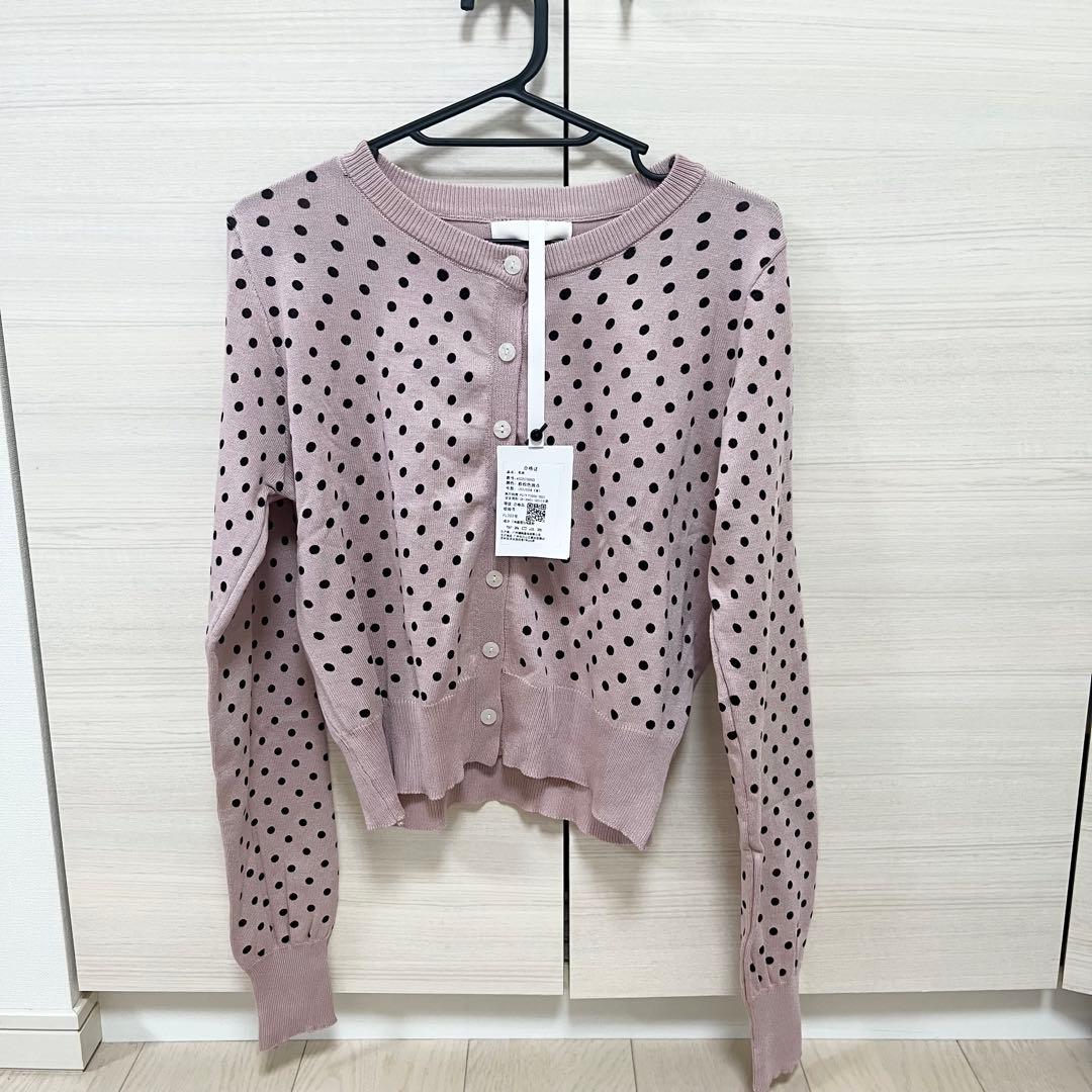 sculptor同型 Polka Dot Cardigan pink