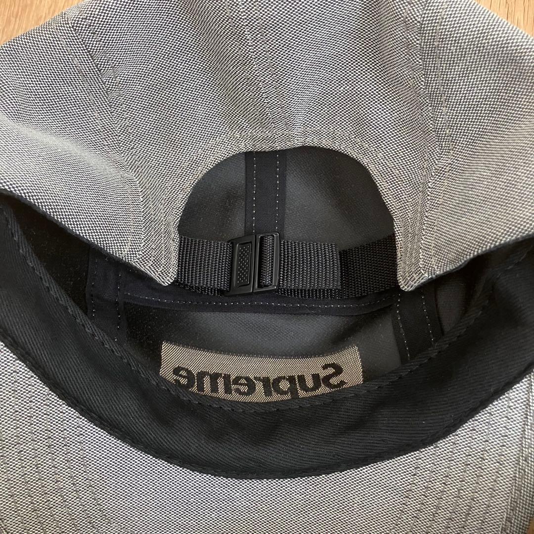 supreme Jacquard Logo Camp Cap グレー キャップ