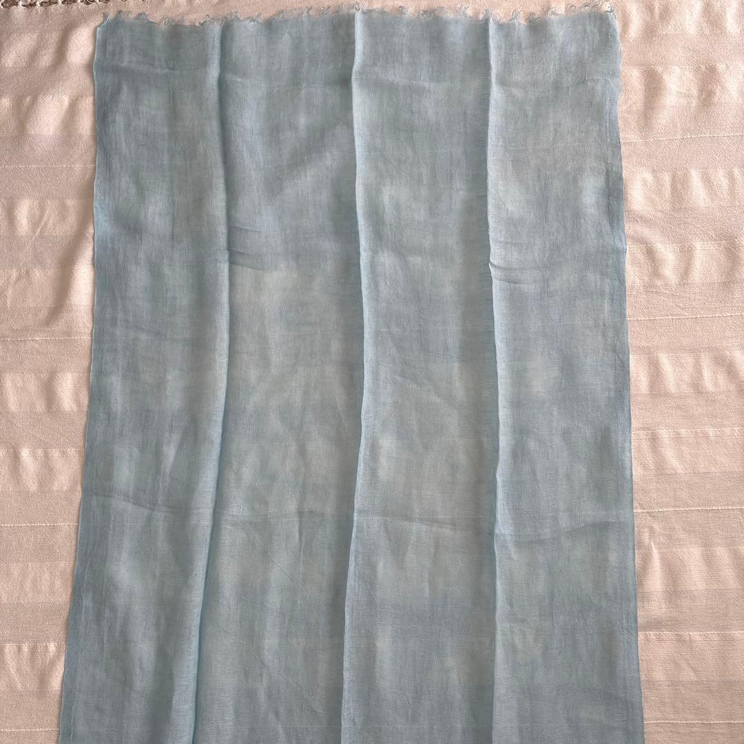 イタリア製　ETRO リネン　大判ストール　LINO FLAX エトロ　麻