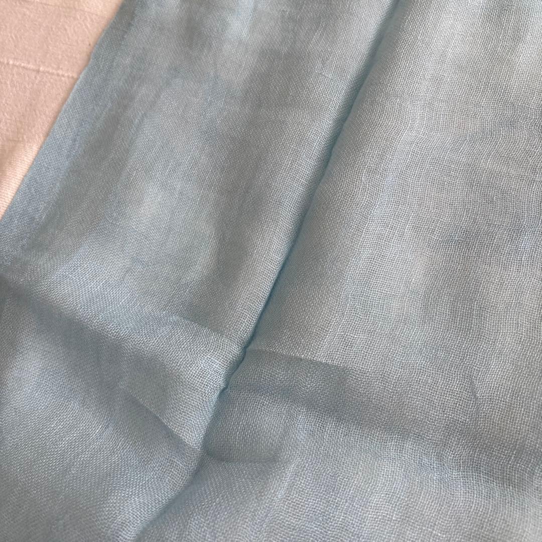 イタリア製　ETRO リネン　大判ストール　LINO FLAX エトロ　麻
