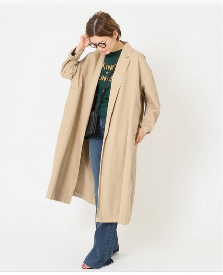 未使用 Deuxieme Classe FINX ギャバオーバーコート◆
