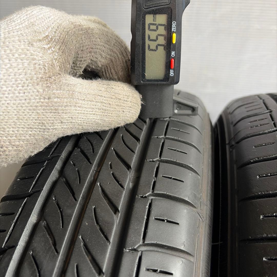 送料無料◆145/80R13/夏4本/残溝約5㎜/製造2019年/ダンロップ