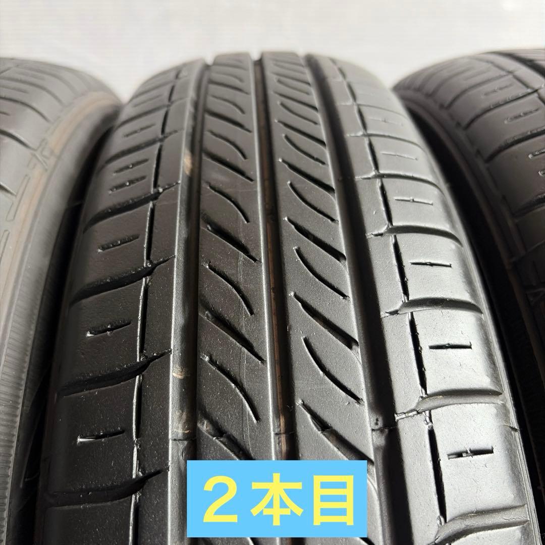 送料無料◆145/80R13/夏4本/残溝約5㎜/製造2019年/ダンロップ