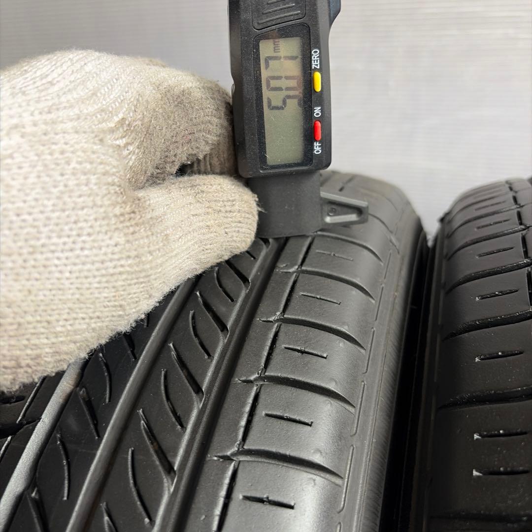 送料無料◆145/80R13/夏4本/残溝約5㎜/製造2019年/ダンロップ