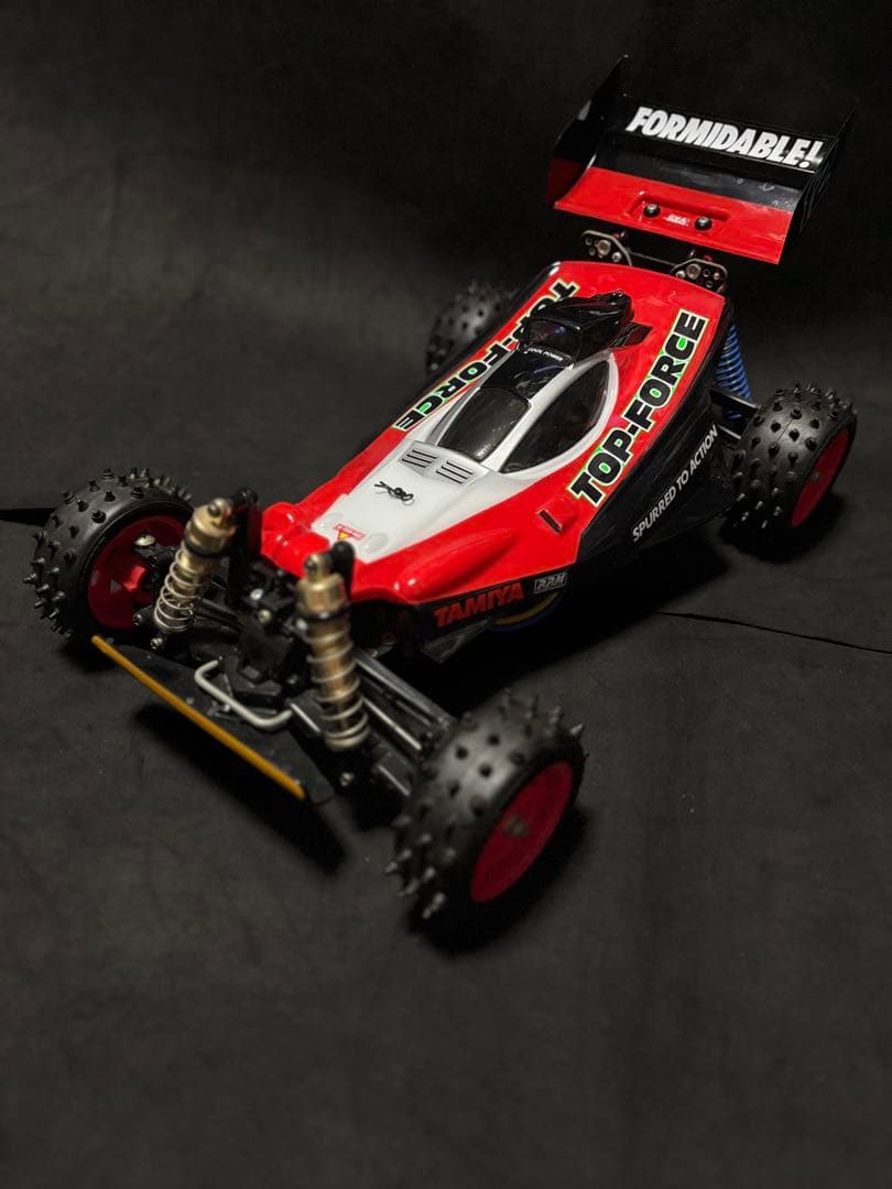 TAMIYA ホビーラジコン トップフォースボディ赤/黒