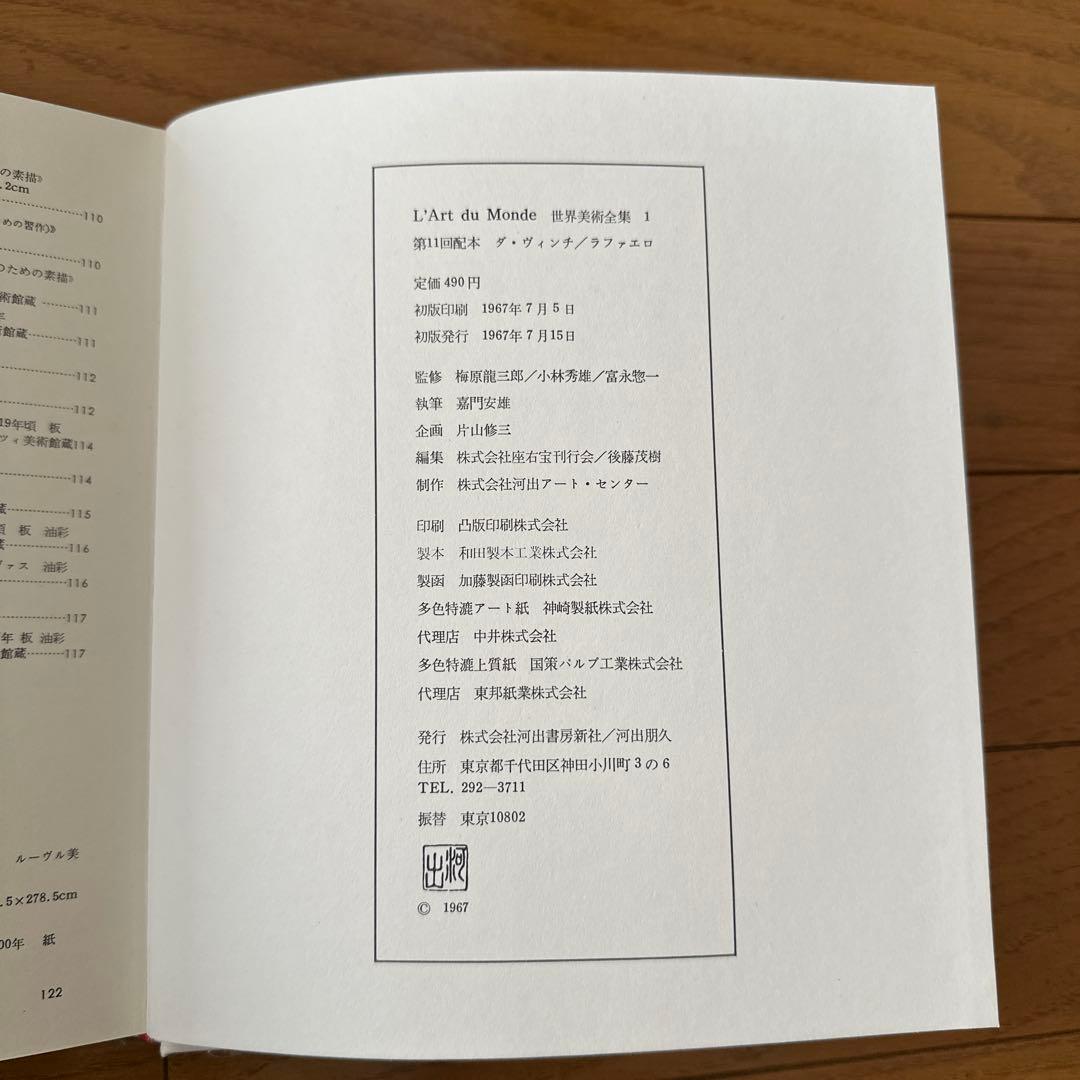 世界美術全集　河出書房　全24巻