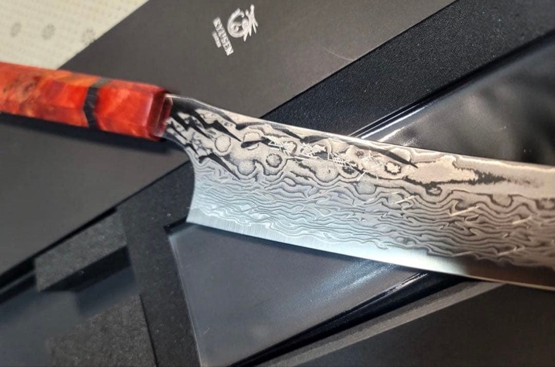 龍泉刃物　紅蓮緋龍 SPG Strix 牛刀　240