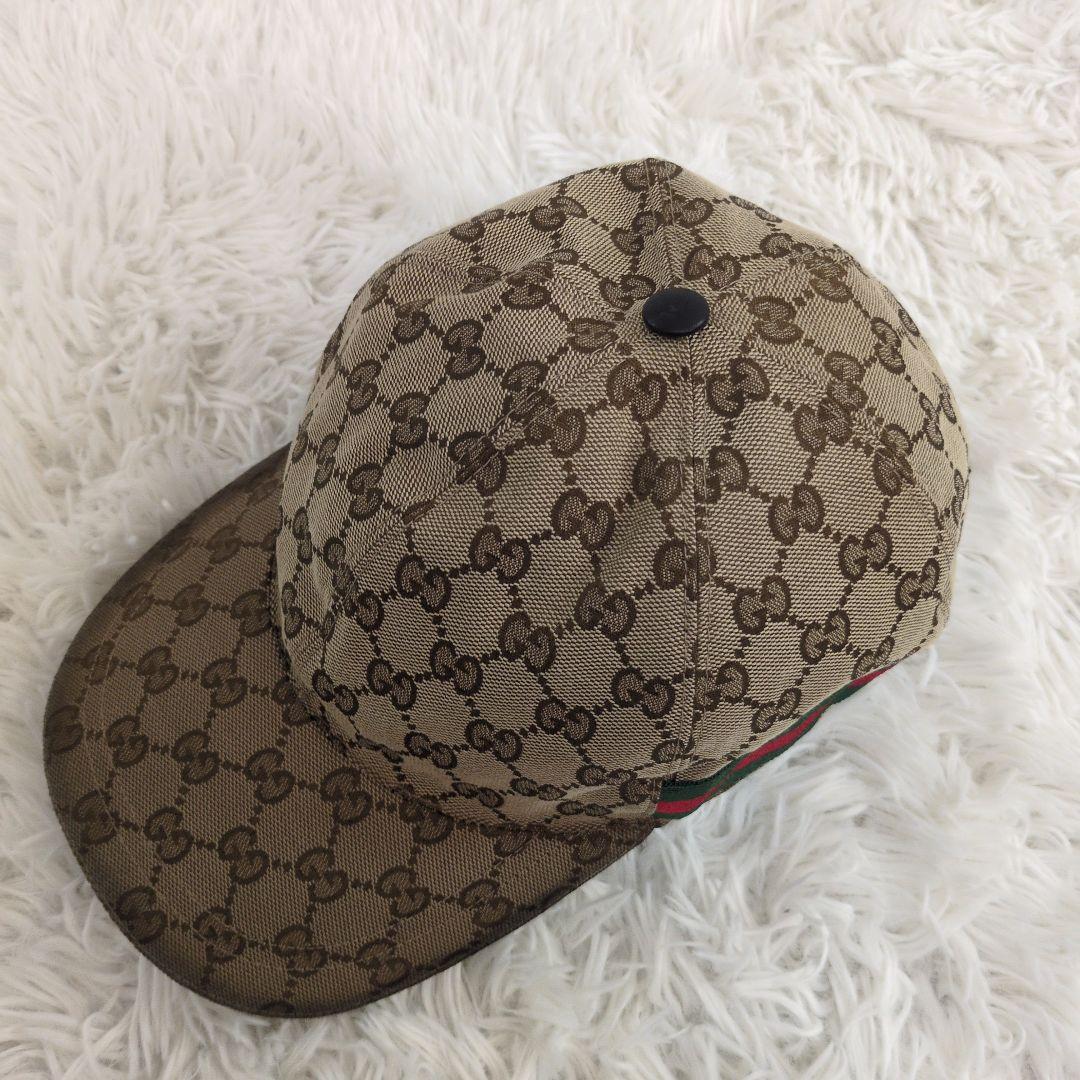 GUCCI グッチ シェリーライン GGキャンバス キャップ