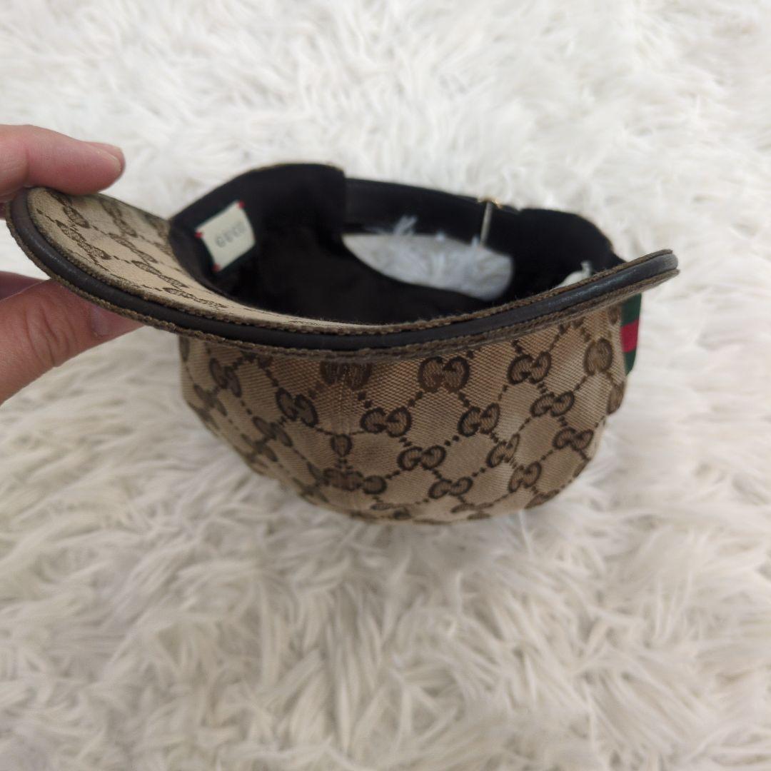 GUCCI グッチ シェリーライン GGキャンバス キャップ