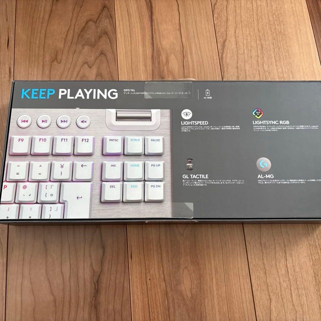 未使用品　Logitech G913 TKL ホワイト　ゲーミング　キーキャップ
