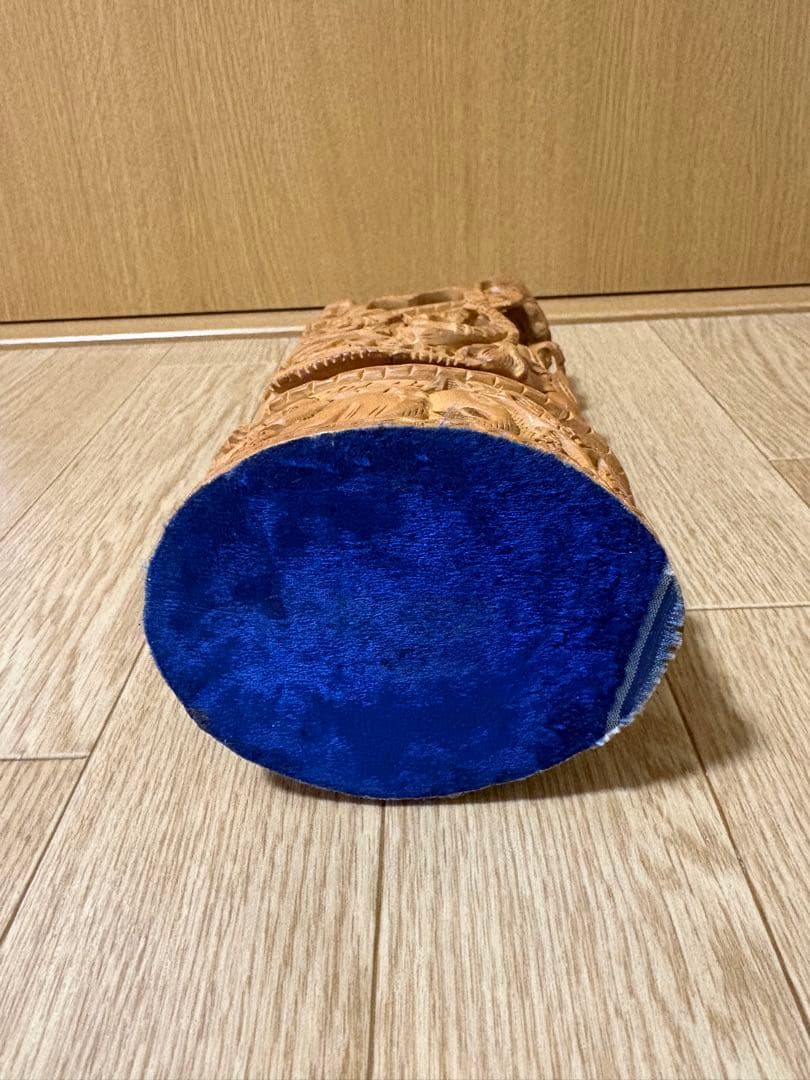 ✩.*˚アンティーク 木彫り ガネーシャ 象 置物 縁起物✩.*˚