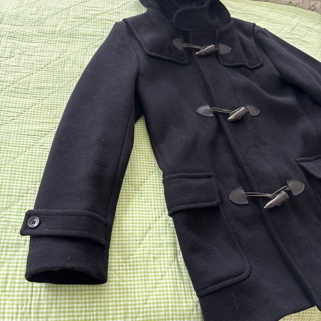 黒 ダッフルコート フード付き　UNITED ARROWS