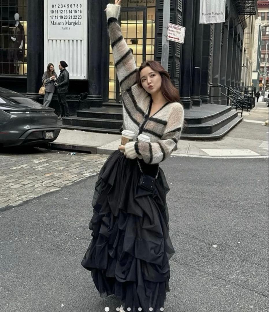 THE TOÉ IRIS TULLE SKIRT Black M