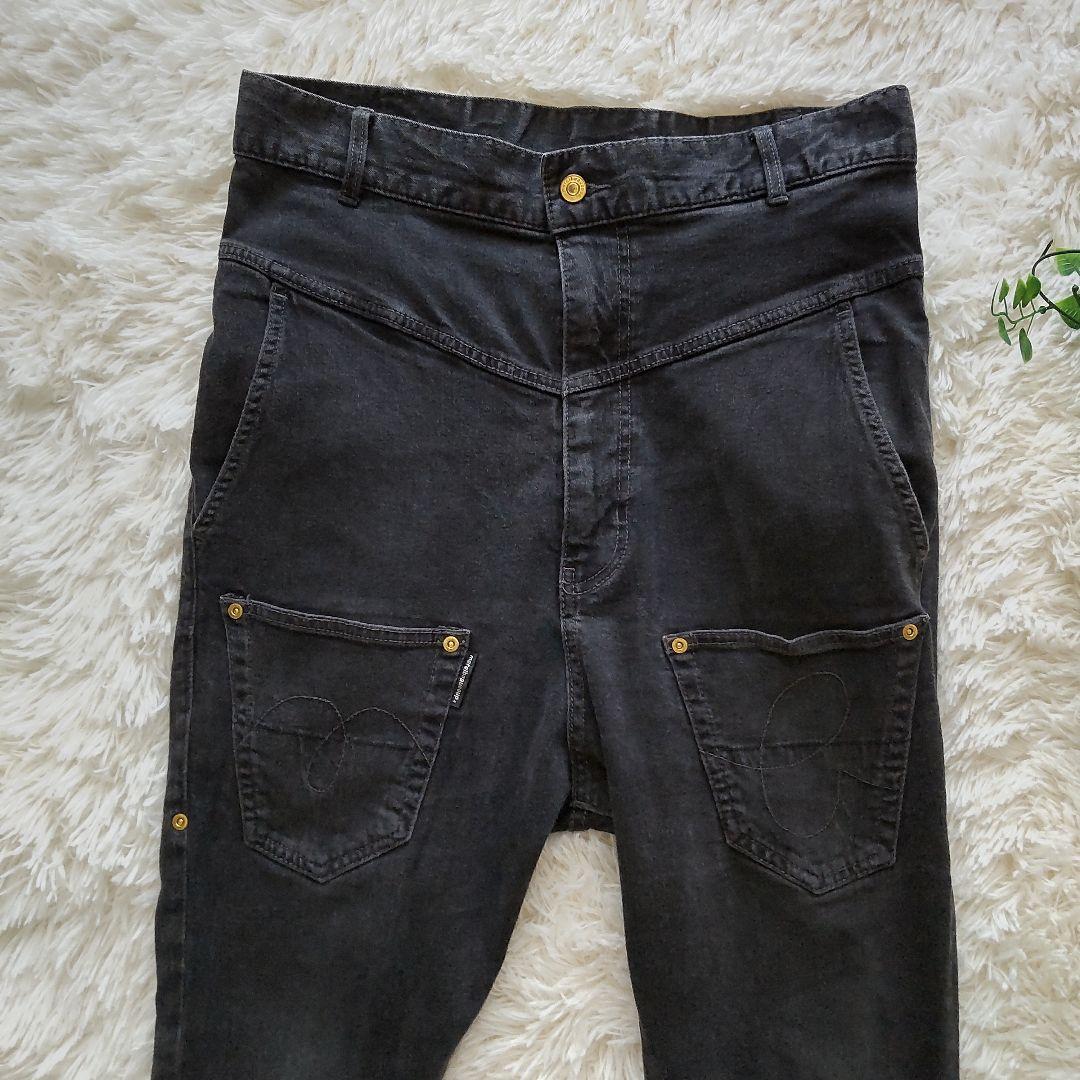 メルシーボークー mercibeaucoupうしろまえデニムパンツ4 XL