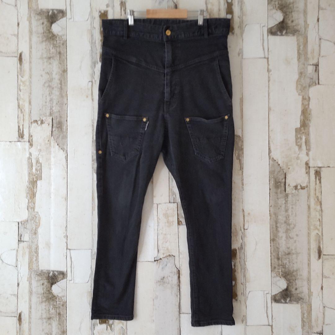 メルシーボークー mercibeaucoupうしろまえデニムパンツ4 XL