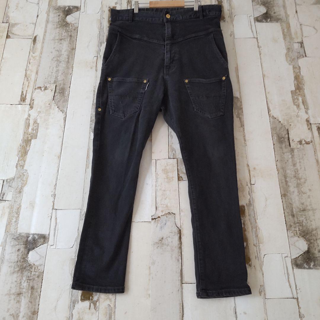 メルシーボークー mercibeaucoupうしろまえデニムパンツ4 XL