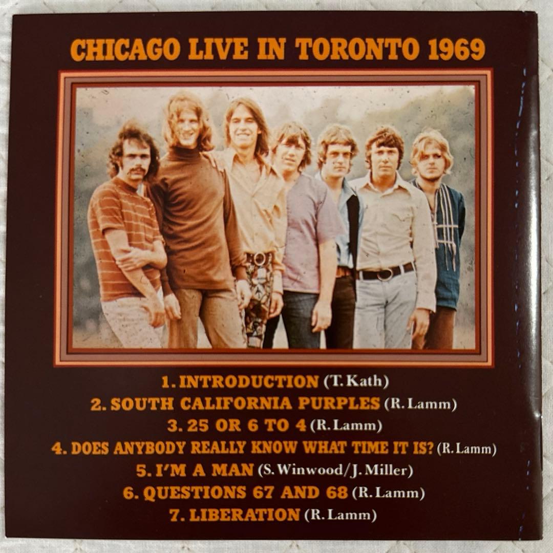 国内盤！CHICAGO / シカゴ / ライヴ・イン・トロント1969