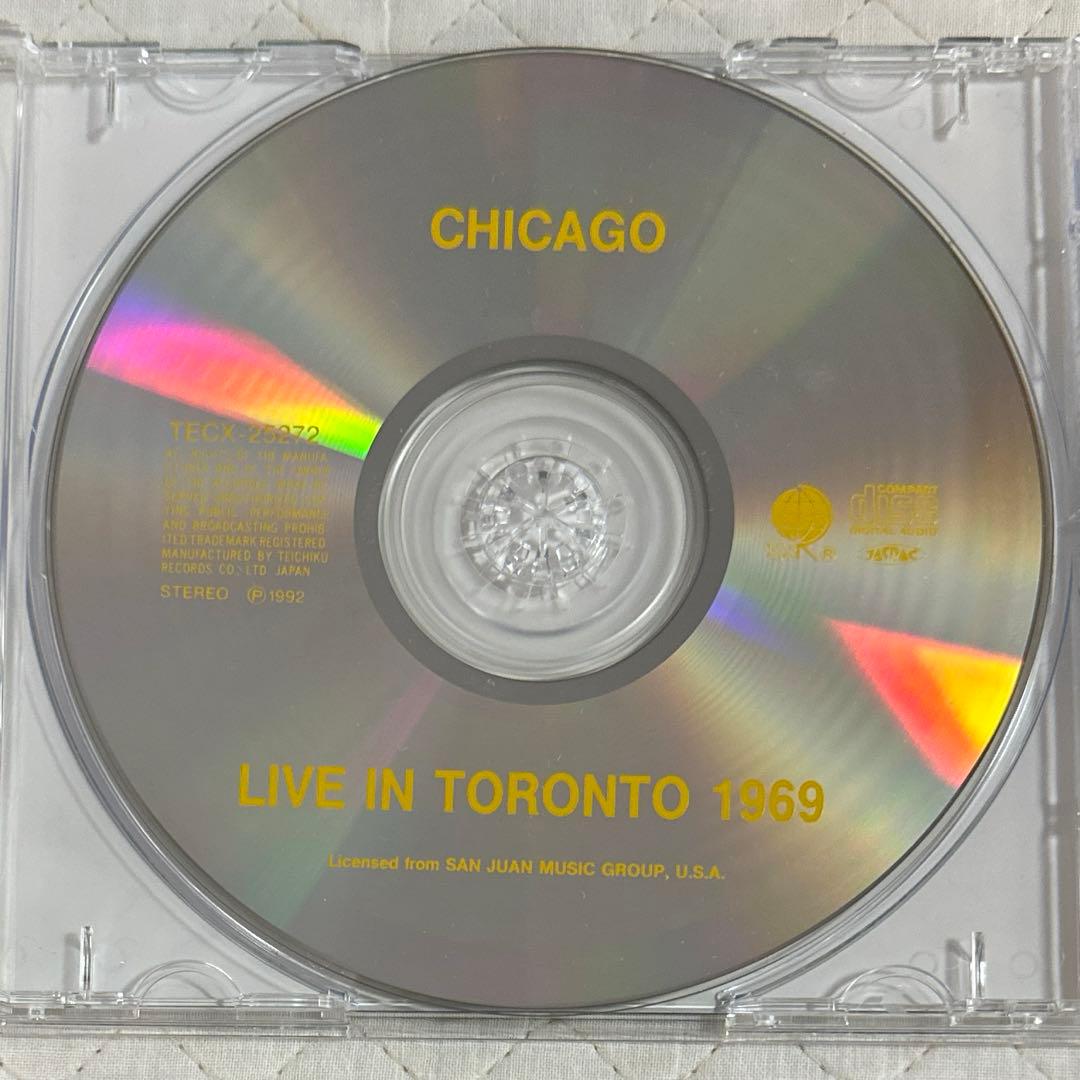 国内盤！CHICAGO / シカゴ / ライヴ・イン・トロント1969