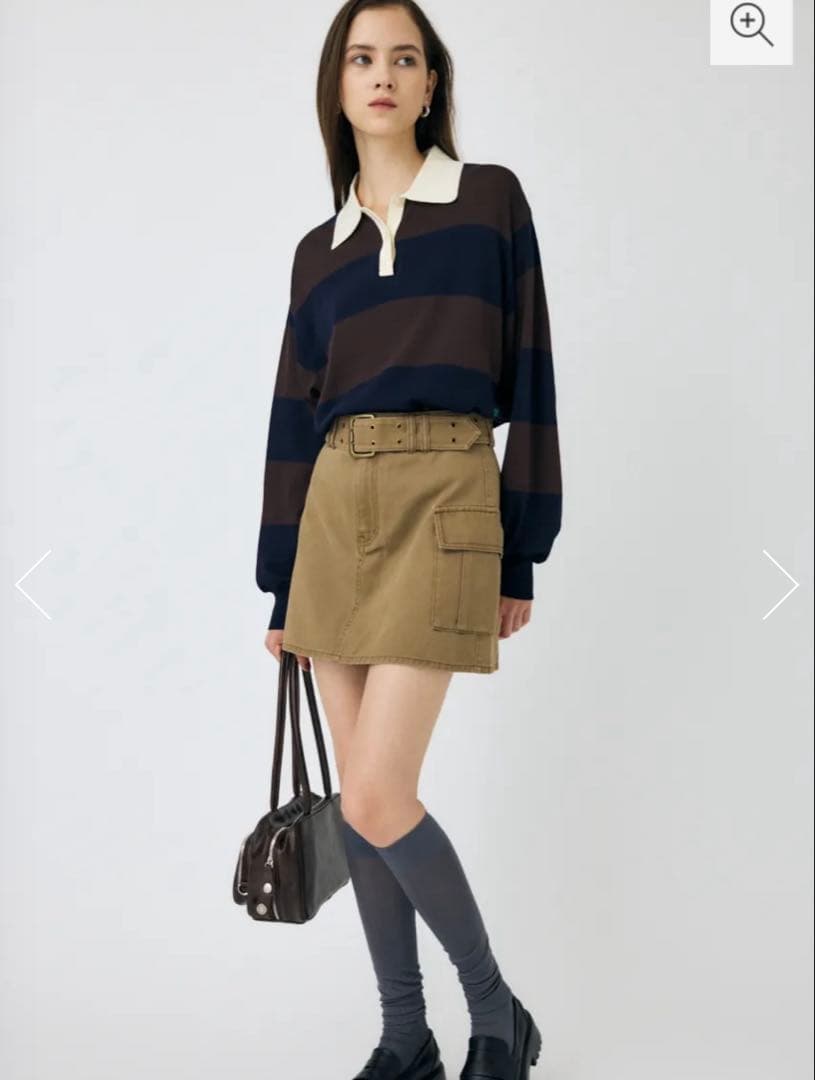 『新品』 MOUSSY BORDER KNIT ポロ