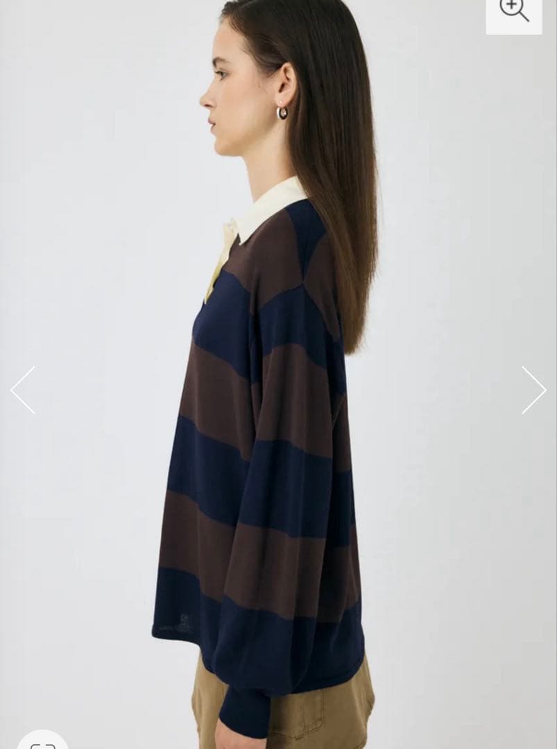 『新品』 MOUSSY BORDER KNIT ポロ