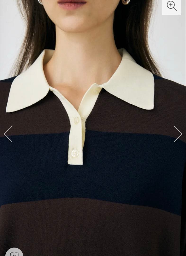 『新品』 MOUSSY BORDER KNIT ポロ