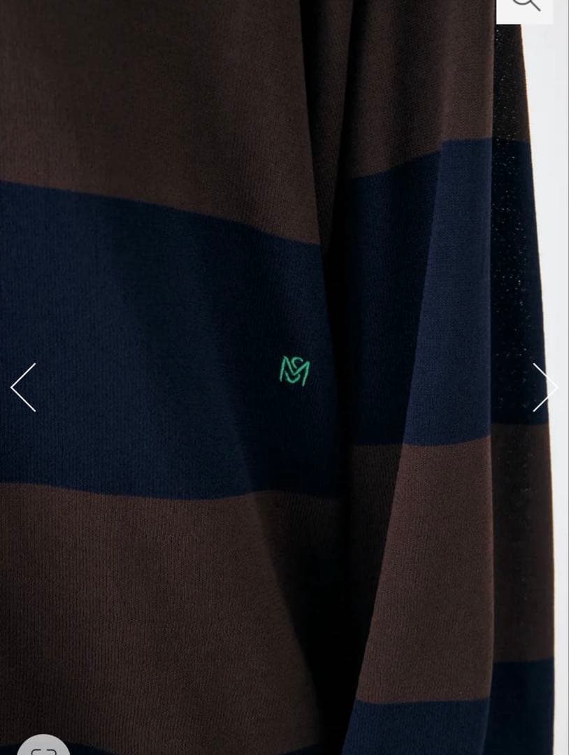 『新品』 MOUSSY BORDER KNIT ポロ