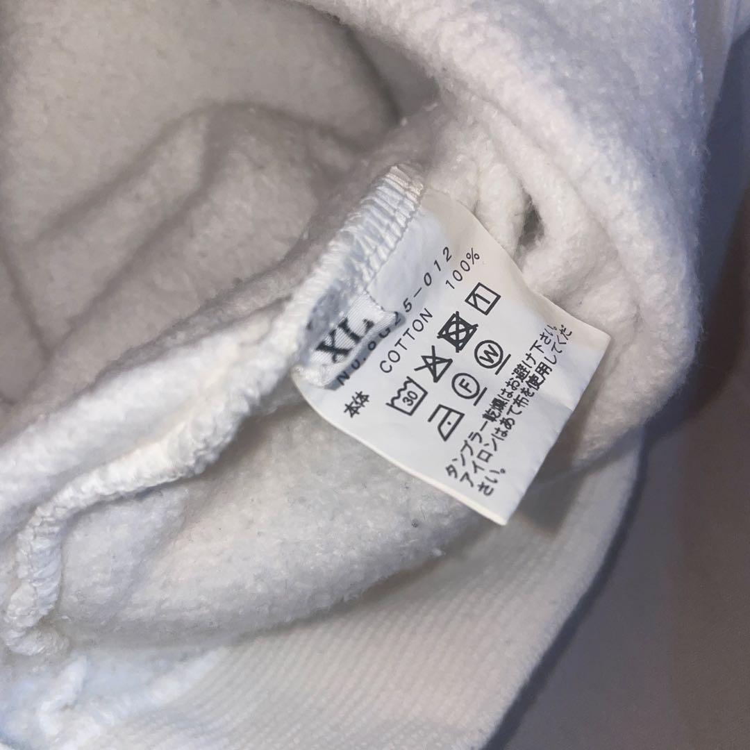 【通販在庫なし】8g shoot 裏起毛Tシャツ　ホワイト　XLサイズ