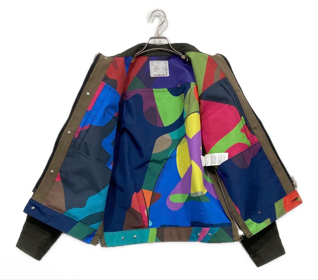 Sacai × Kaws Bonding Blouson Green 2