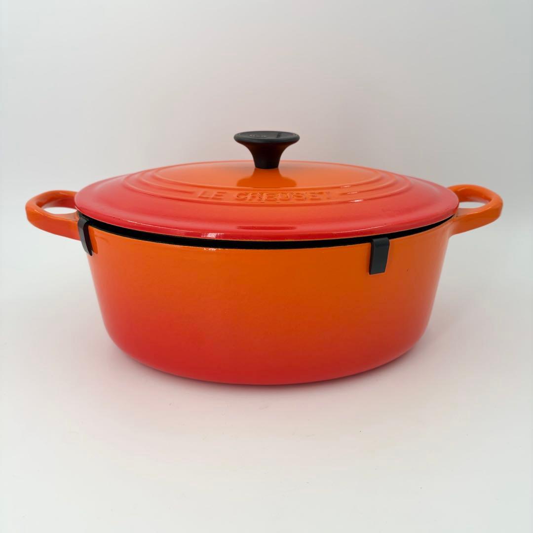 LE CREUSET ルクルーゼ オーバル 25cm オレンジ 両手鍋