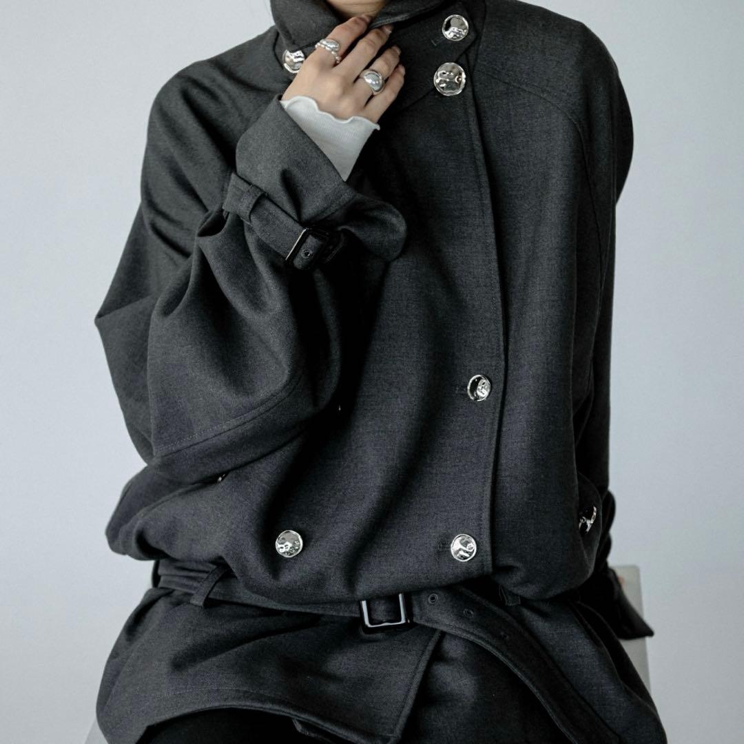Midi trench coat メタルボタンミディトレンチコート Ezick