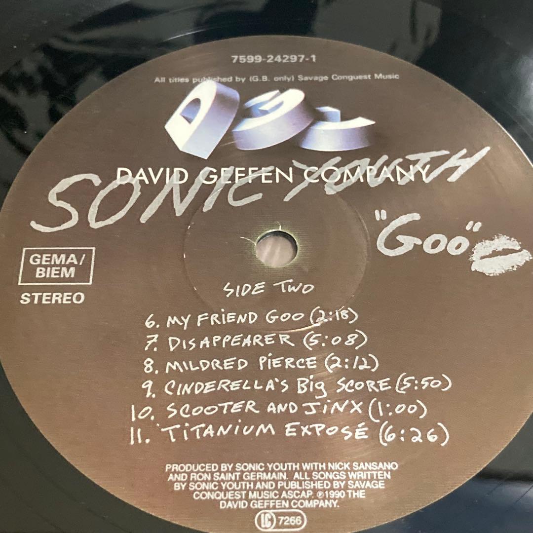Sonic Youth - Goo LP レコード EUオリジナル